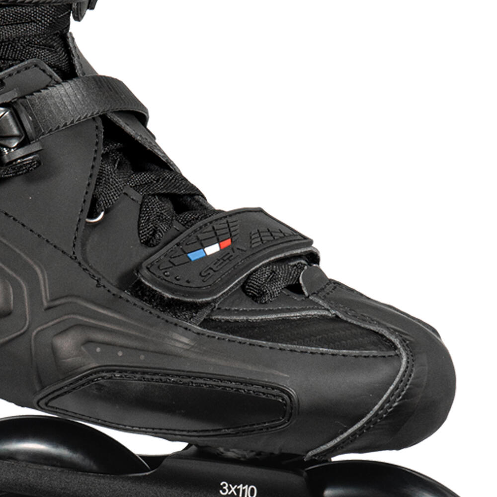 SEBA TRIX 310 - INLINE FREESTYLE, FITNESS & CITY SKATES - BLACK 6/7