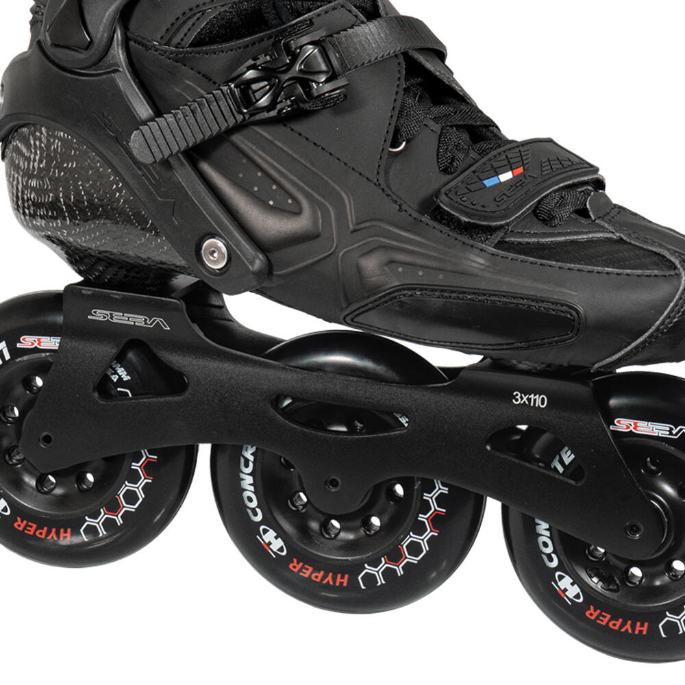 SEBA TRIX 310 - INLINE FREESTYLE, FITNESS & CITY SKATES - BLACK 4/7