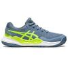 Zapatillas Tenis Niños- ASICS Gel-Resolution 9 Clay GS - Steel Blue/Hazard Gree