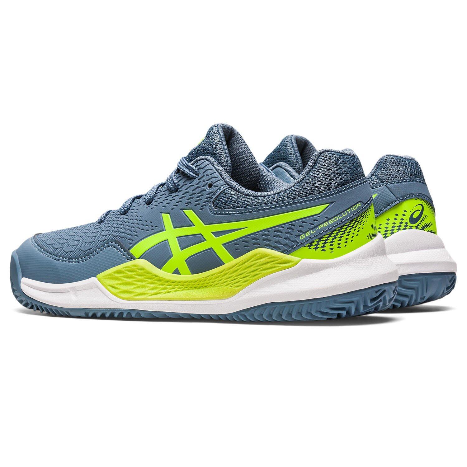Asics Gel-resolution 9 Gs Clay Blue Green Junior 1044a068-400 4/7