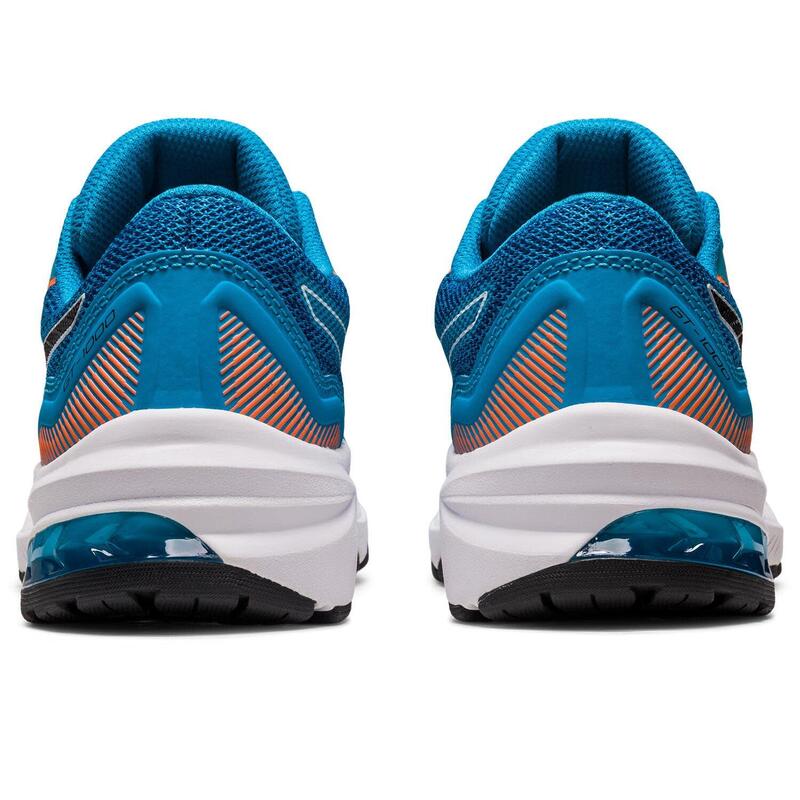 Sapatilhas de corrida para crianças - ASICS GT-1000 11 GS - Azul da ilha/Preto