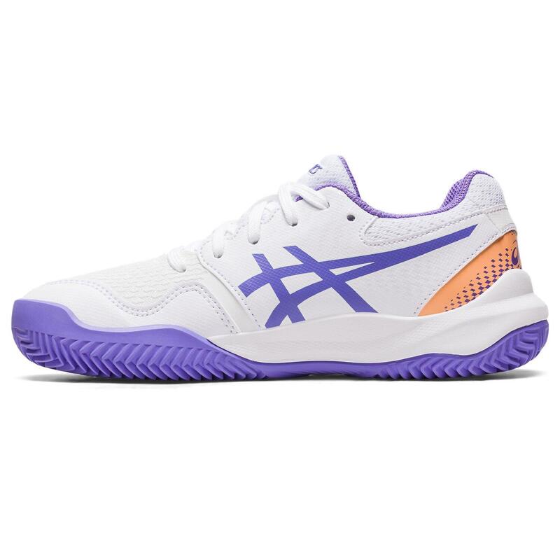 Zapatillas Tenis Niños- ASICS Gel-Resolution 9 Clay GS - White/Amethist