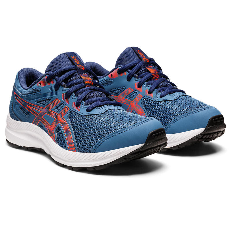 Zapatillas Running Niños - ASICS Contend 8 GS -Azure/Cherry Tomato