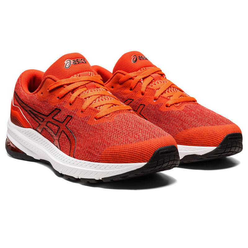 Sapatilhas de corrida para crianças - ASICS GT-1000 11 GS - Tomate cereja/Preto