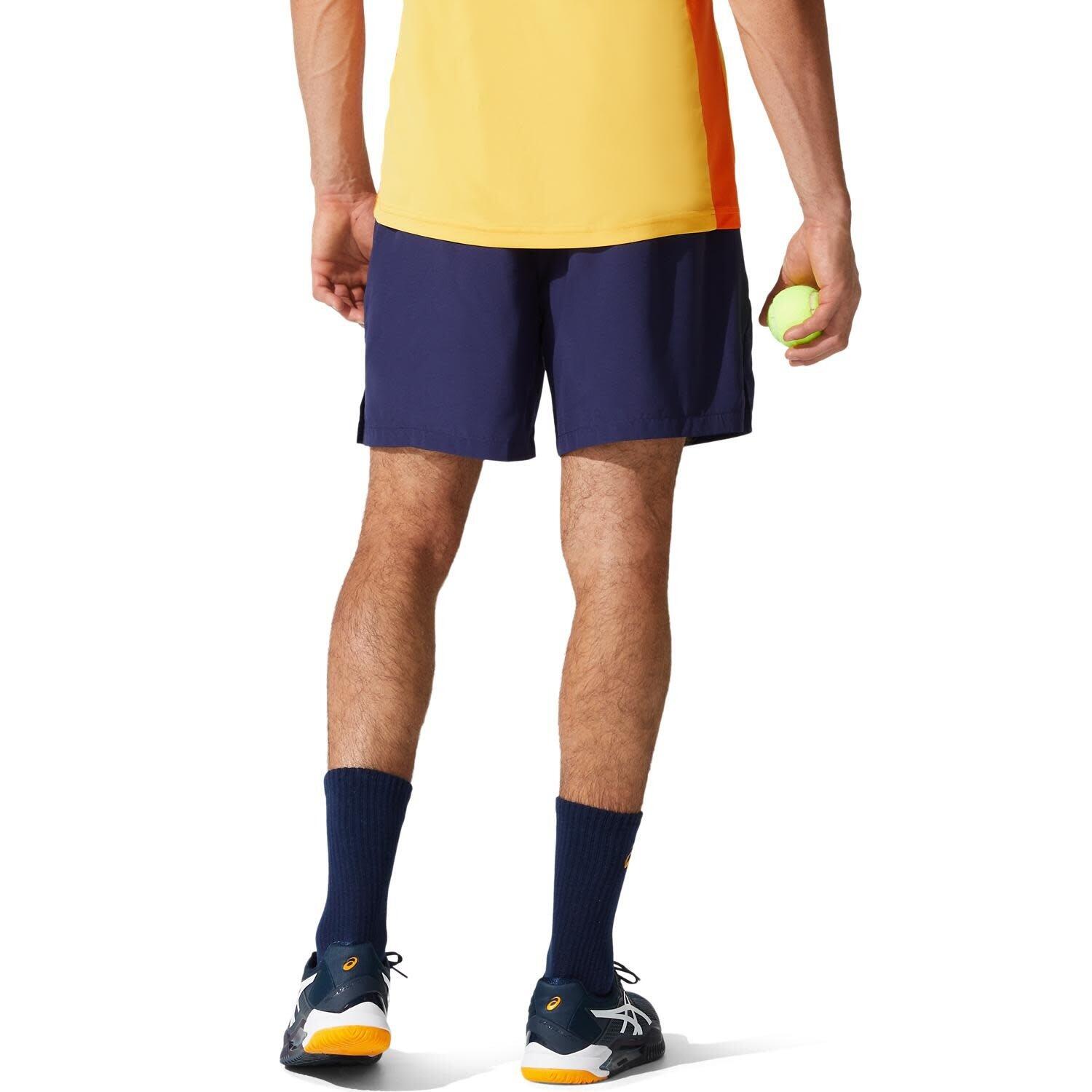 Pantaloni Corti Sportivi da Uomo Asics Court Blu scuro 2/5