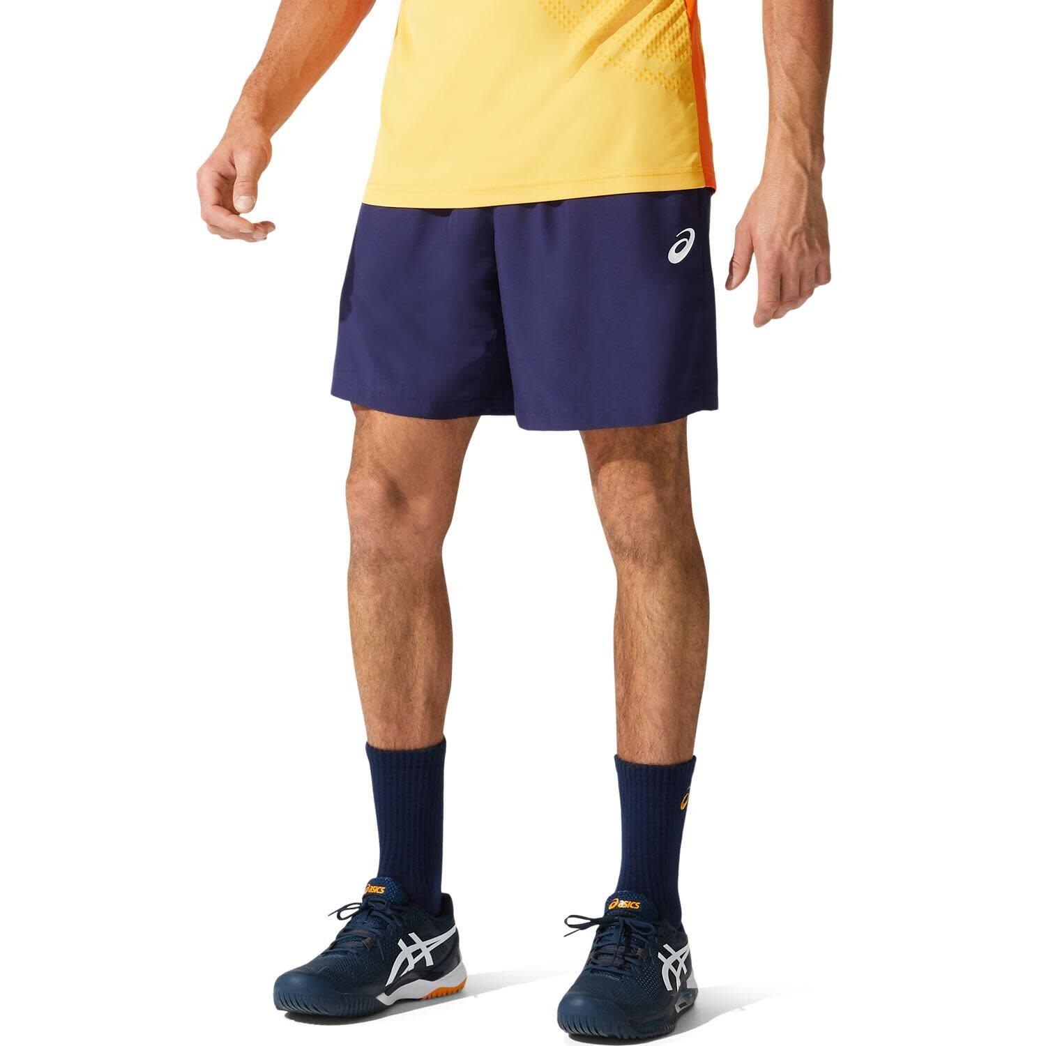 Pantaloni Corti Sportivi da Uomo Asics Court Blu scuro 3/5