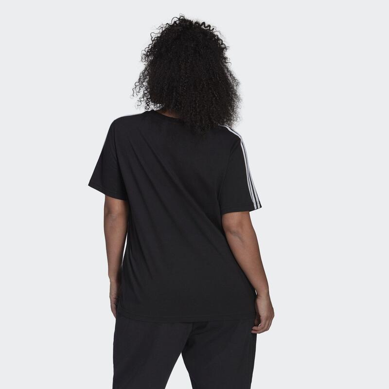 Essentials Slim 3-Streifen T-Shirt – Große Größen