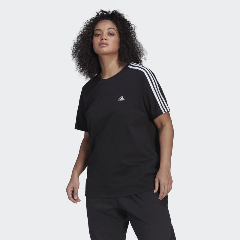 Essentials Slim 3-Stripes T-shirt (Grote Maat)