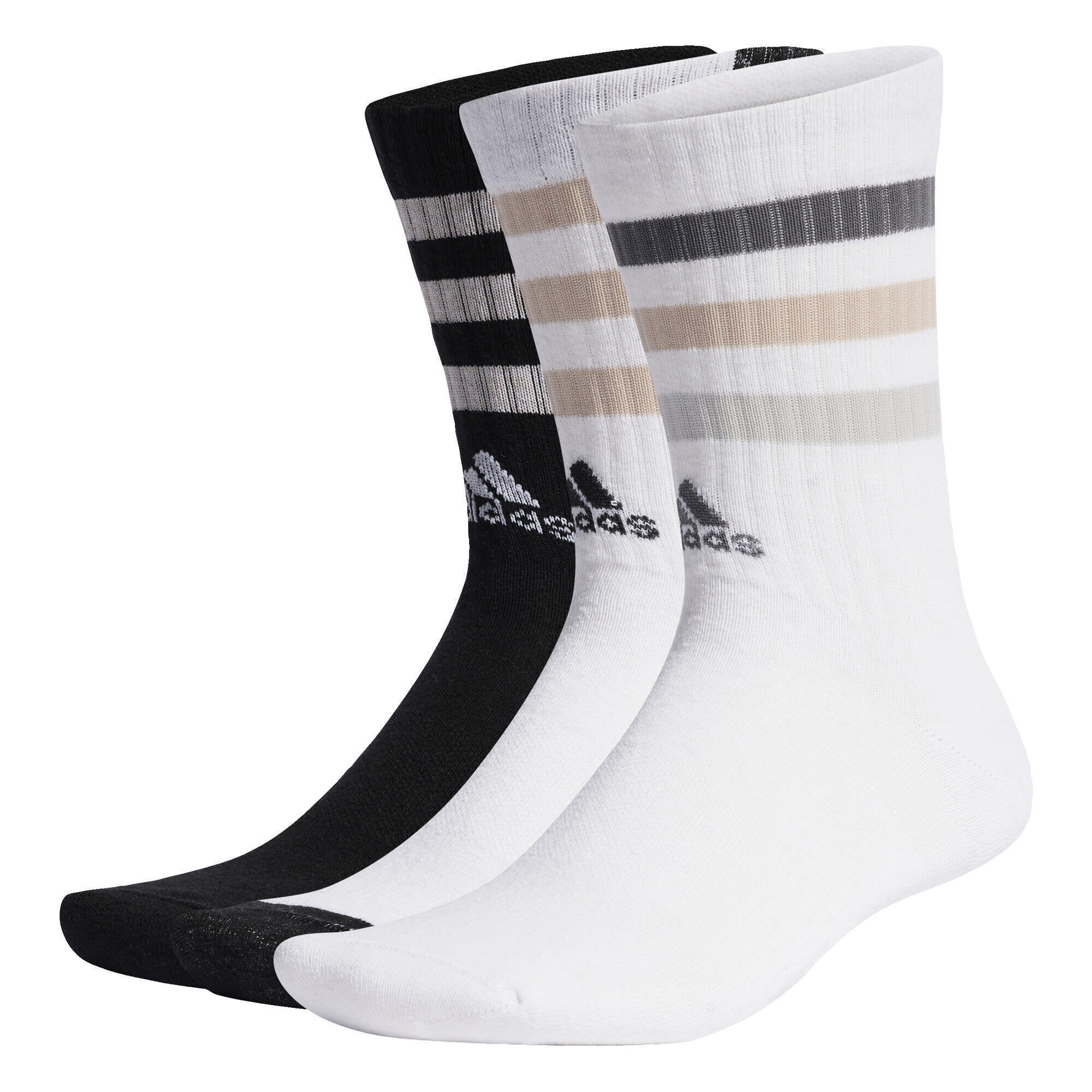 ADIDAS Ponožky Bold 3-Stripes Cushioned Crew – 3 páry