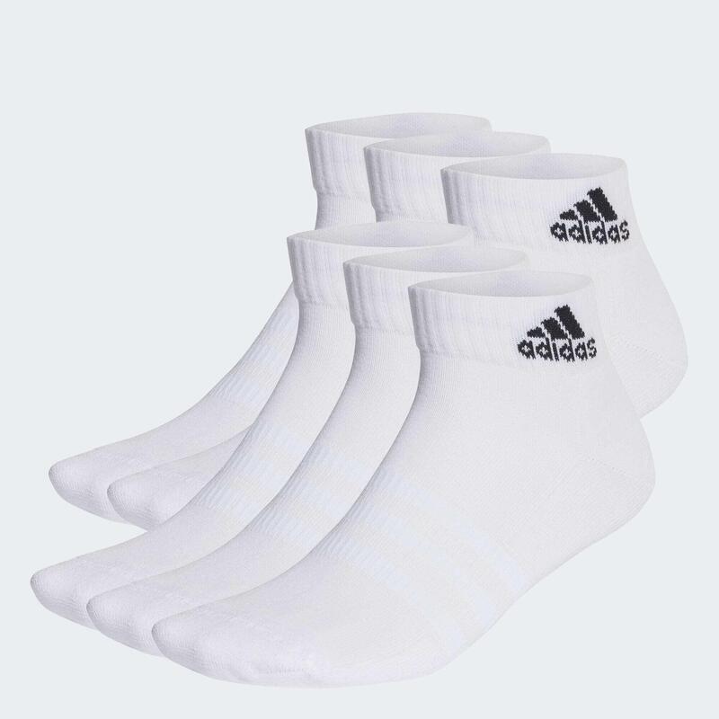 Cushioned Sportswear Ankle Socks 6 Pairs ADIDAS - Decathlon