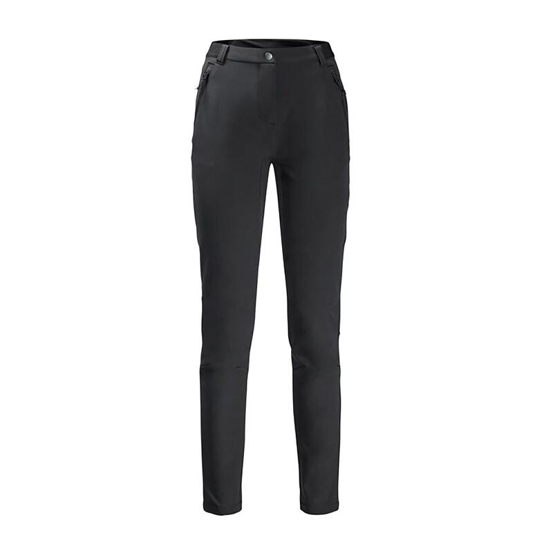 Pantalon Drumeție femei Softshell Geigelstein Slim, Negru