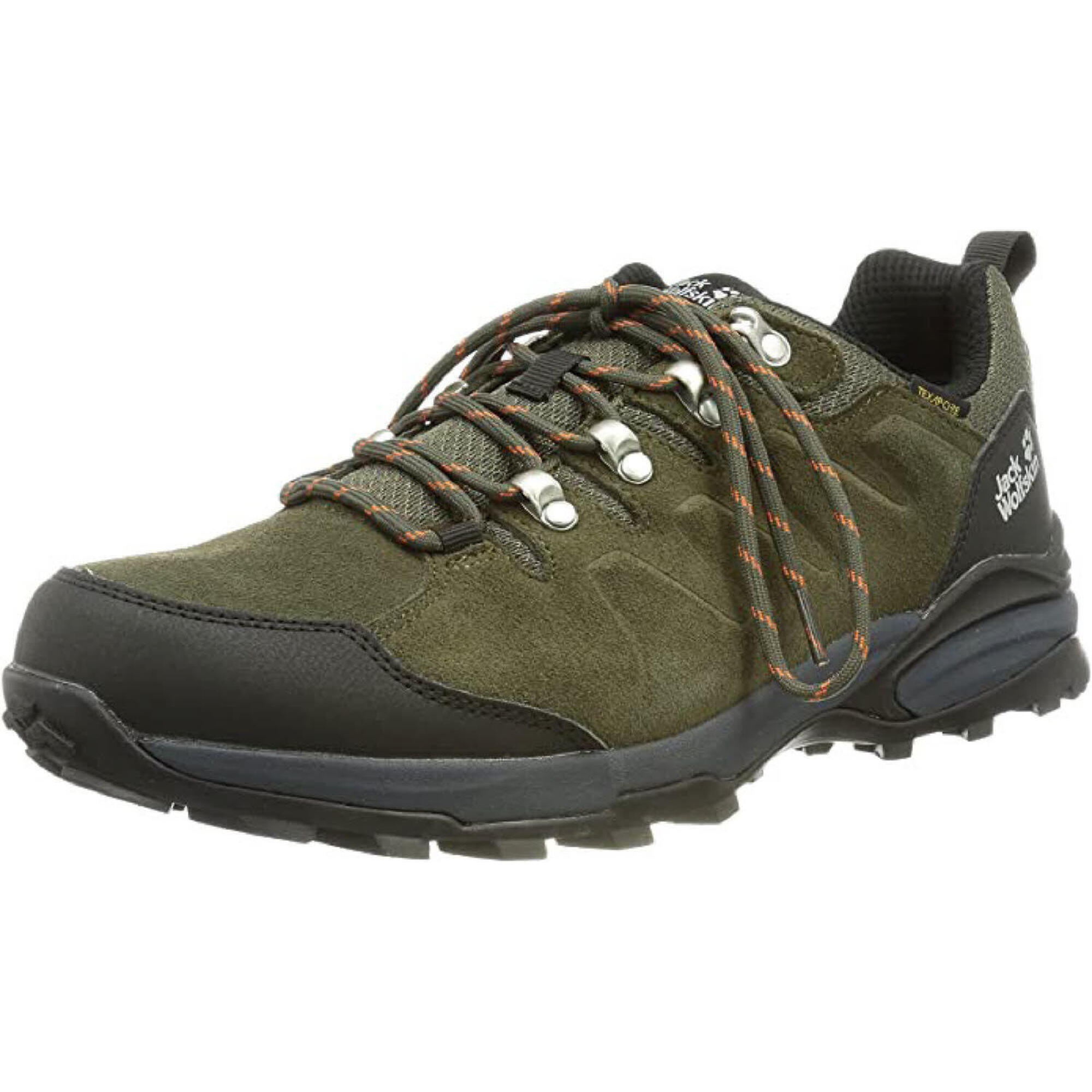 Jack Wolfskin - Chaussures Randonnée Hommes Jack Wolfskin Refugio Texapore - Chaussures De Sport - Gris|marron|vert - 45 - Decathlon