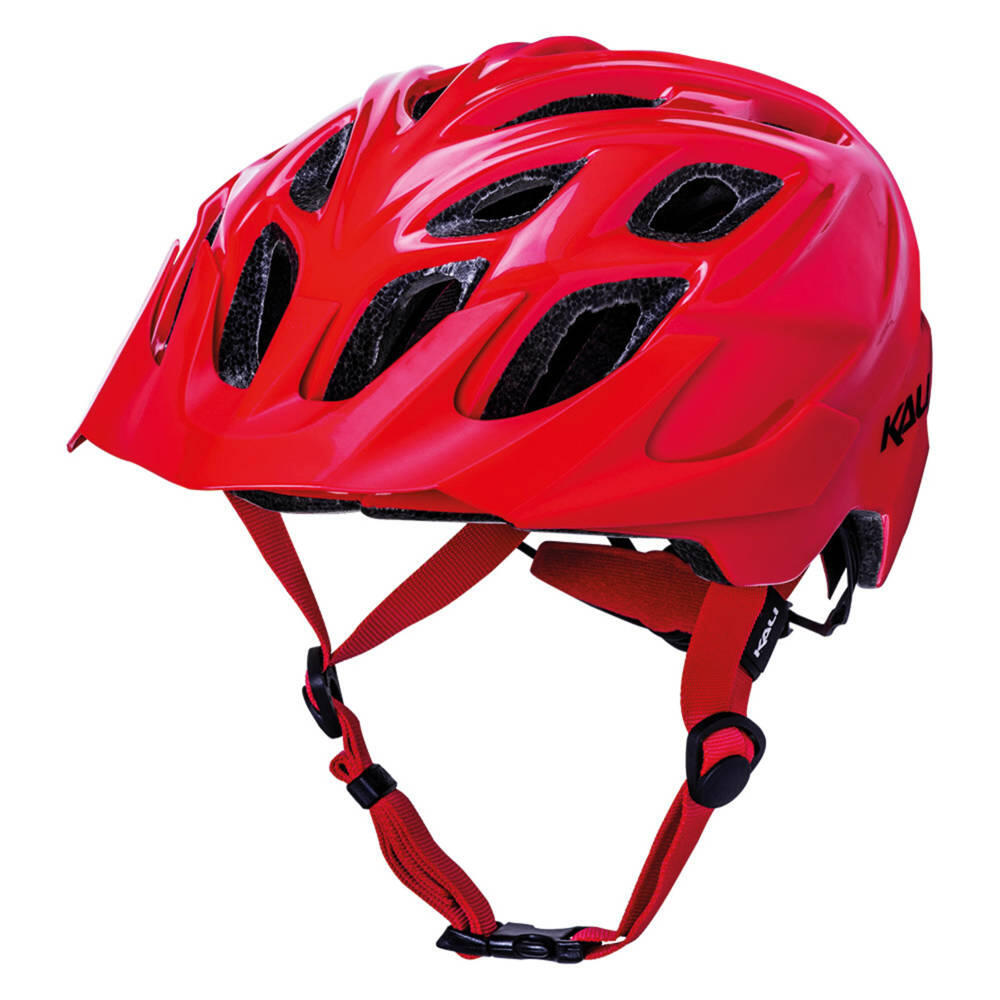 KALI Kali Chakra Solo Trail Helmet - Solid Gloss Red