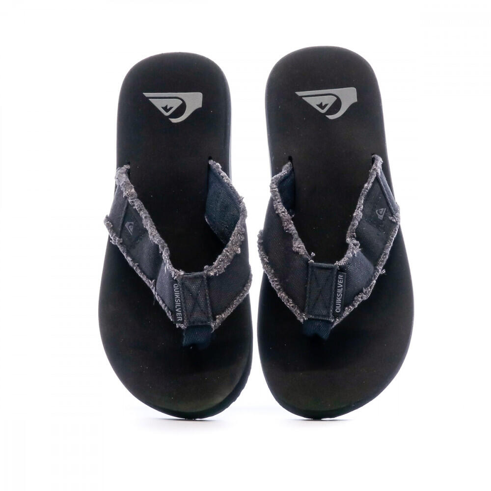 Tongs Noires Homme Quiksilver Monkey Abyss 2/6