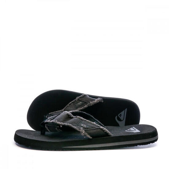 Tongs Noires Homme Quiksilver Monkey Abyss