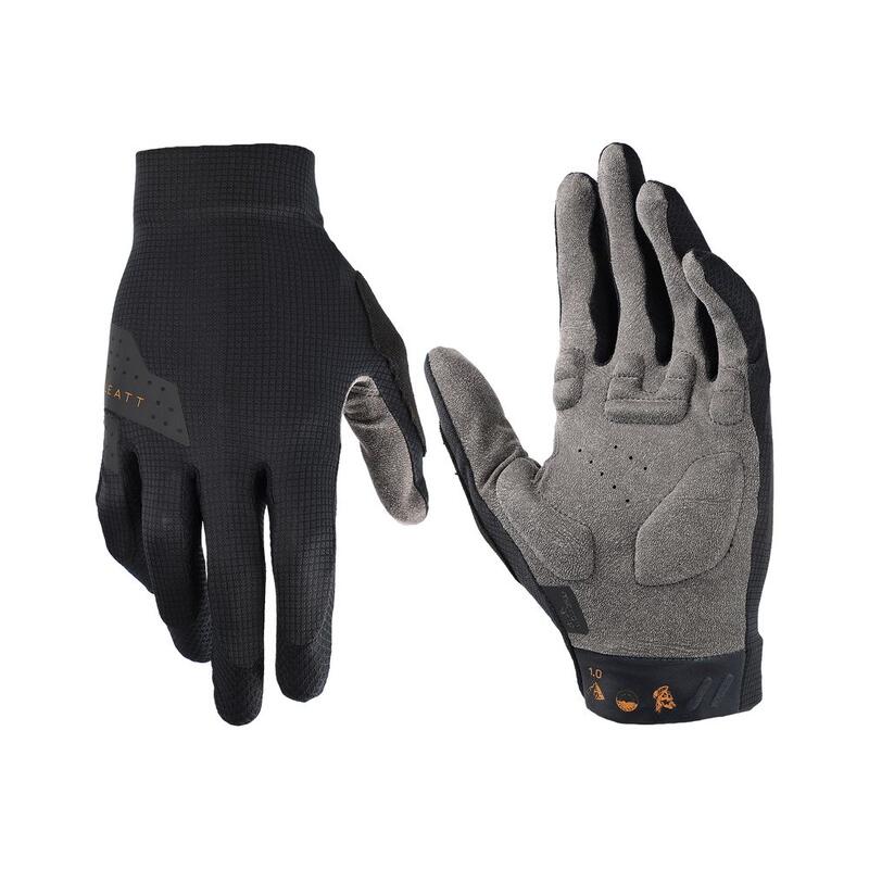 Gants VTT à paume rembourrée - 1.0 Noir