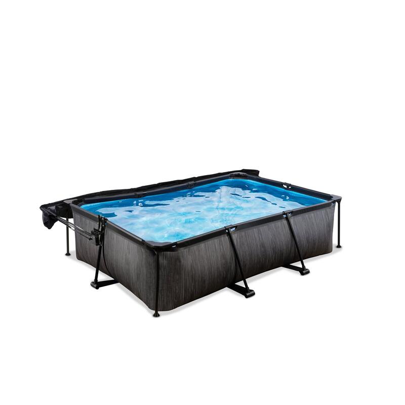 Zwembad 220x150x65cm met schaduwdoek en filterpomp