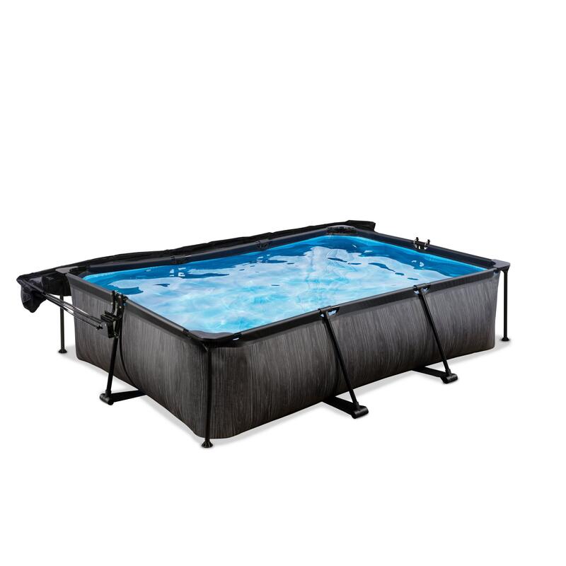 Piscine 300x200x65cm avec voile d'ombrage et pompe filtrante