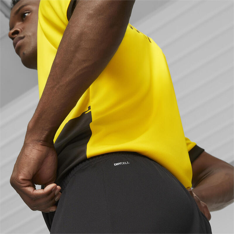 Borussia Dortmund voetbalshort PUMA Black Cyber Yellow