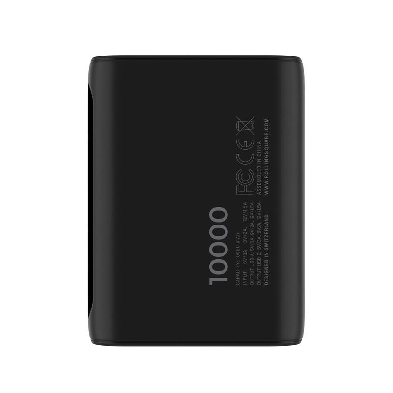 Batería externa RollingSQUARE 10000 mAh con USB-C y USB-A