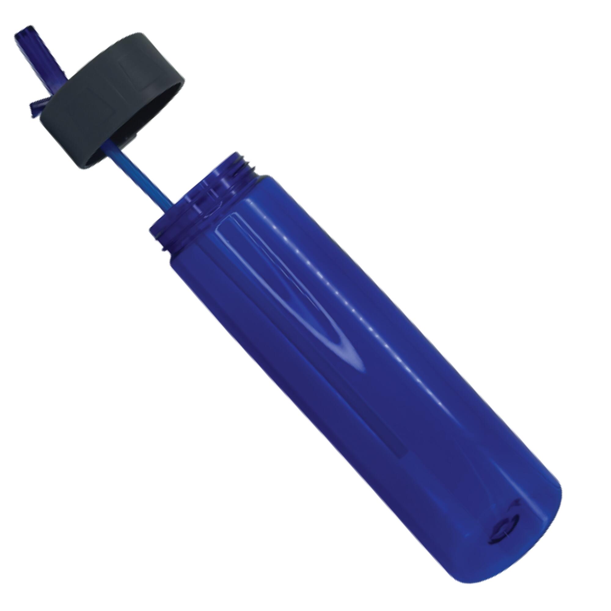 Trinkflasche BPA Frei Flasche für Sport Freizeit 0,75 L mit Trinkhalm 4/6