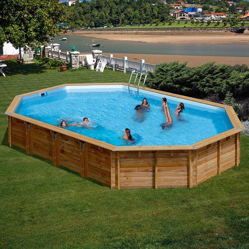 Piscina MADERA NATURAL 656 x 456 x 131 cm