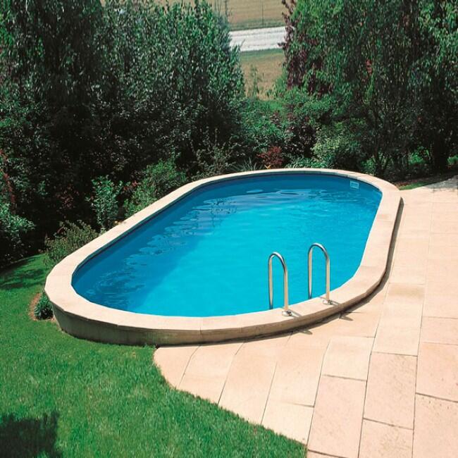 Piscina Ovalada GRE   Enterrada 600 x 320 x 120 cm