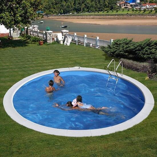 Piscine enterrée Madagascar Ø 420 x 150 cm Ronde