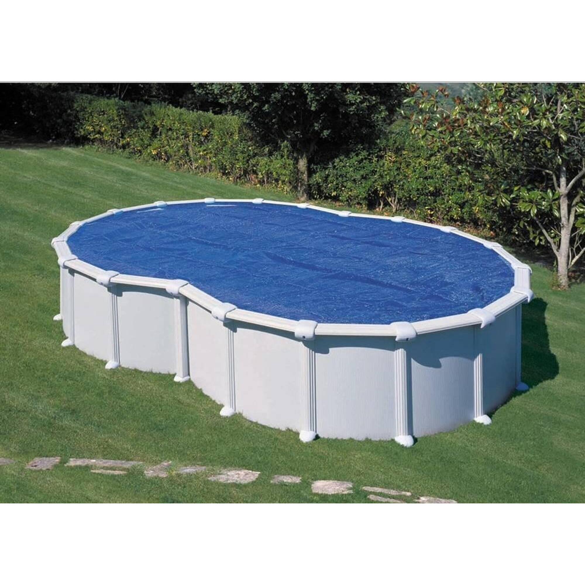 Gre - Piscine Ovale À Parois En Acier Blanc Varadero 640 X 390 X 120 Cm - Piscine - Multicolore - Taille Unique - Decathlon