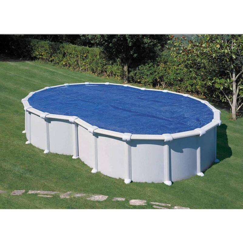 Piscina Ovalada Desmontable GRE  acero BLANCA 640 x 390 x 120 cm