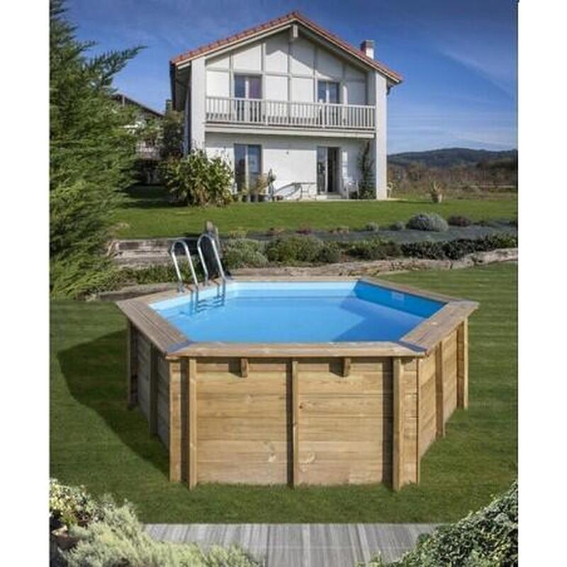 Piscina MADERA NATURAL Ø 400 x 119 cm