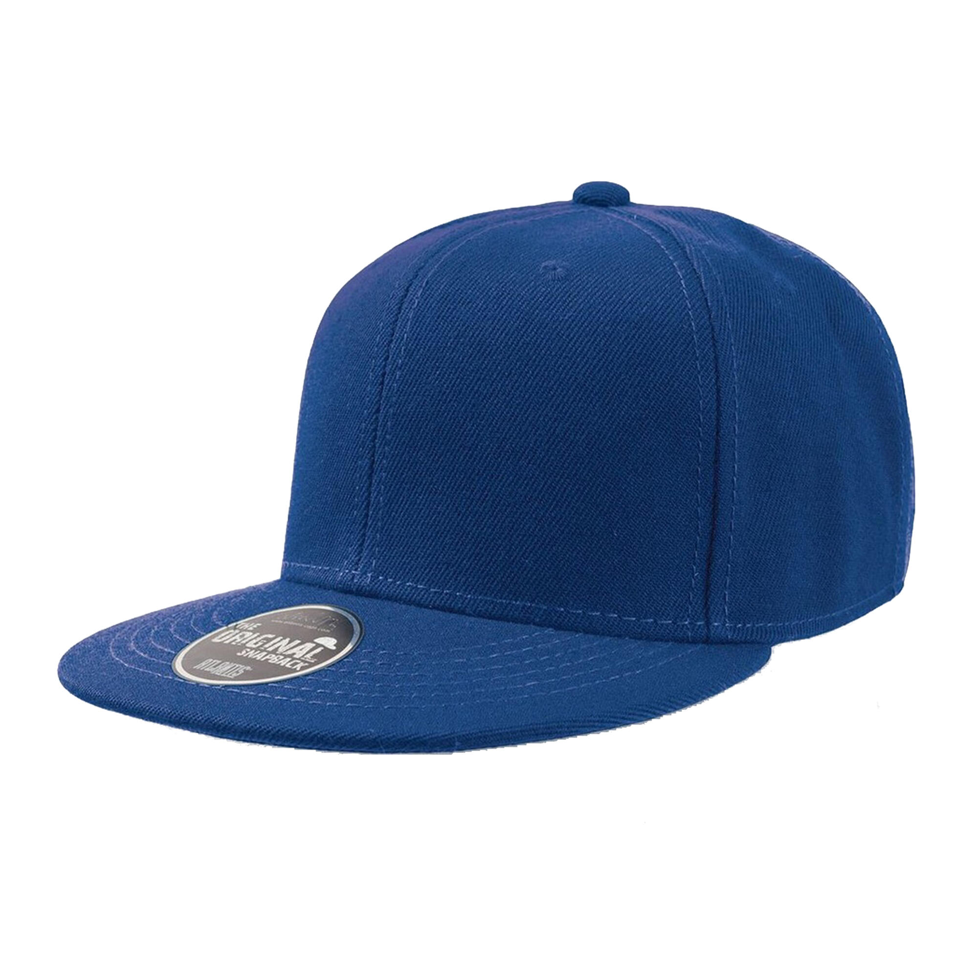 ATLANTIS Children/Kids Flat Visor 6 Panel Snap Back Cap (Pack of 2) (Royal)