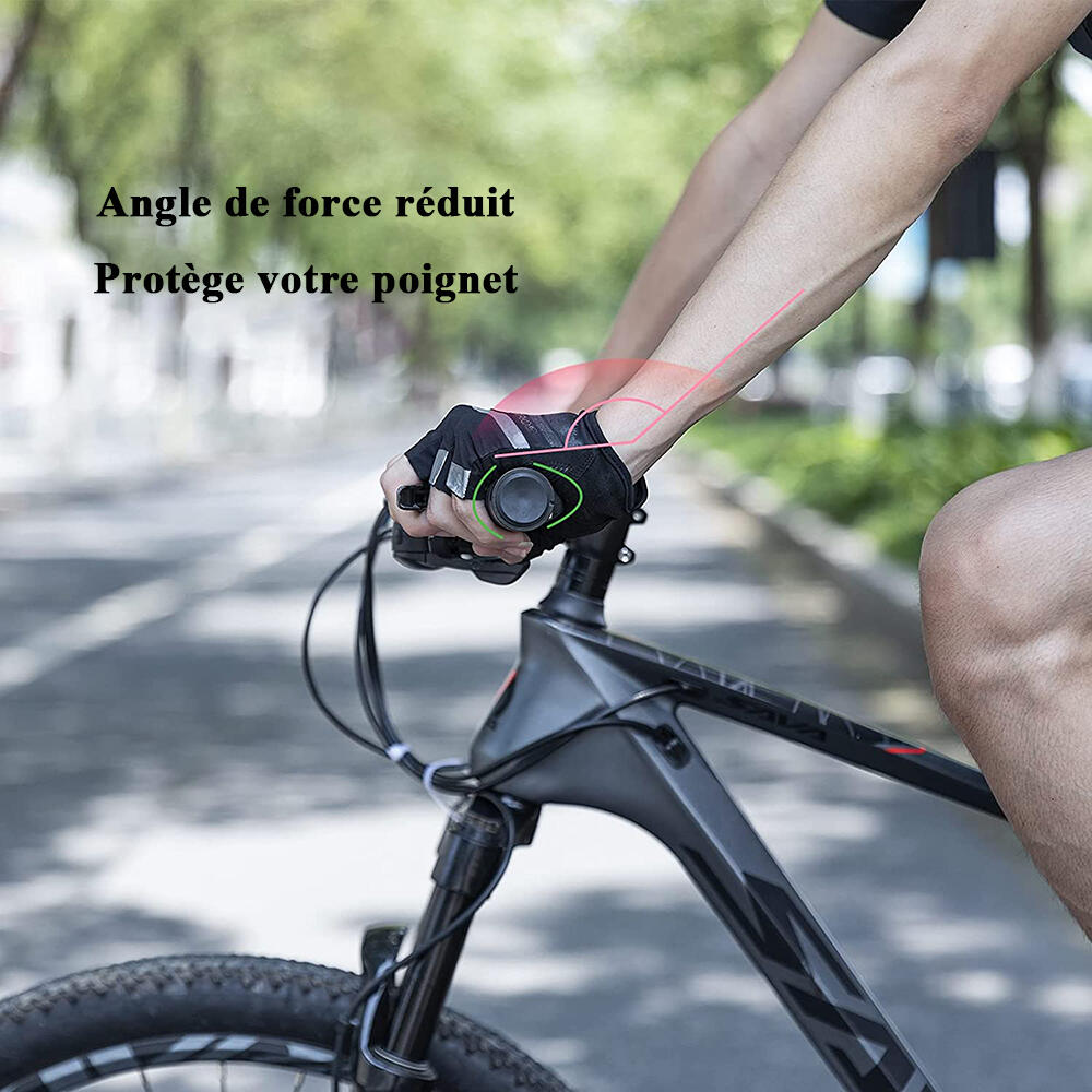 Poignées de Guidon de Vélo Poignées Ergonomique VTT Anti-dérapant 4/7