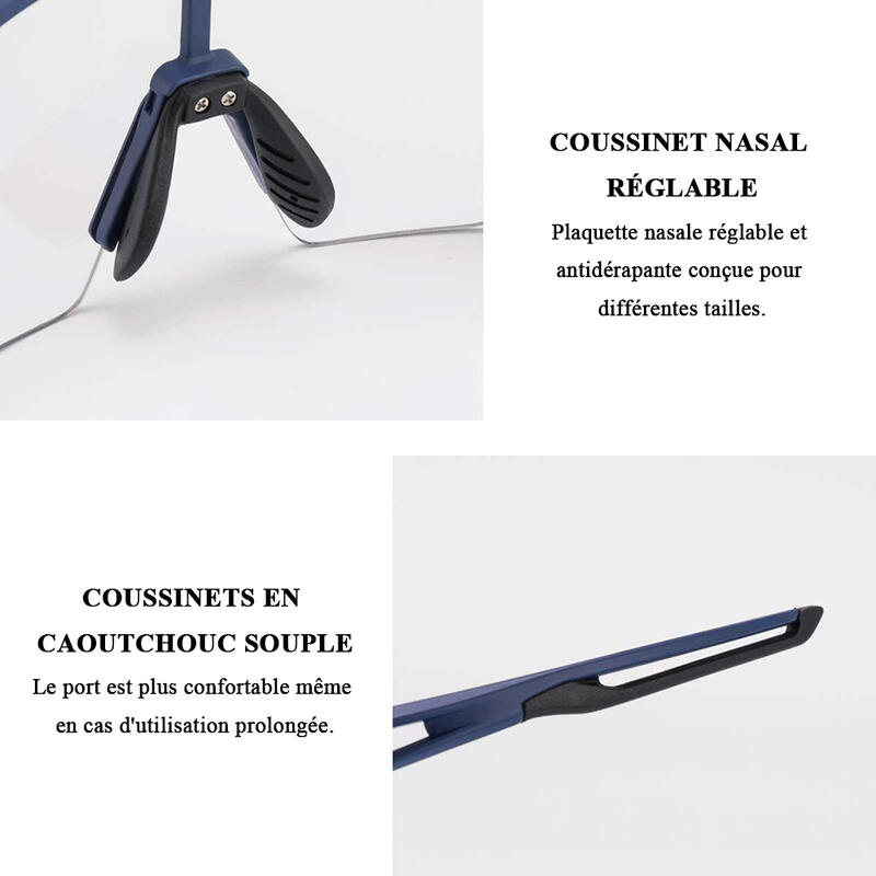 Lunette de Soleil Sport Lunette Soleil Photochromique Protection UV400