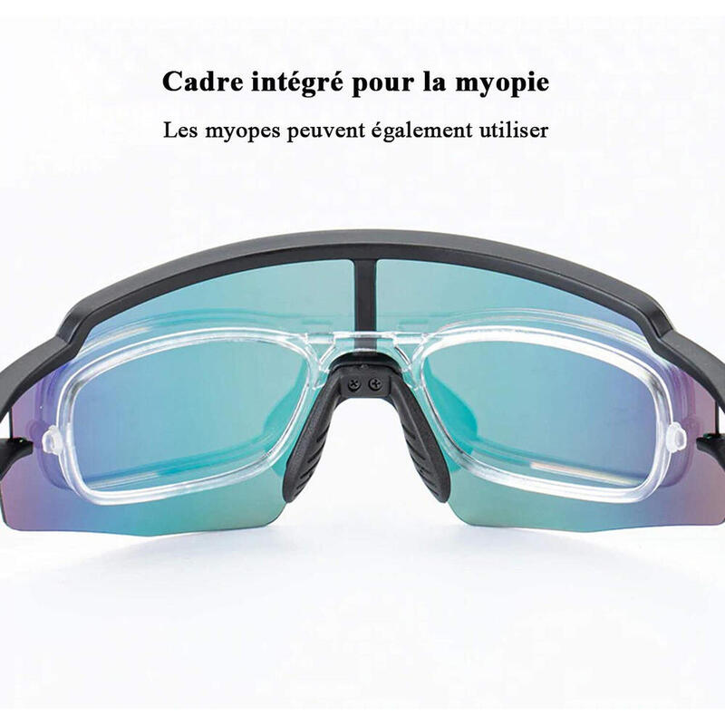 Lunette de Soleil Sport Lunette Soleil Photochromique Protection UV400