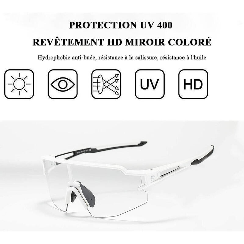 Lunette de Soleil Sport Lunette Soleil Photochromique Protection UV400
