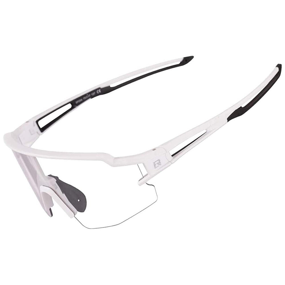 Rockbros - Lunette De Soleil Sport Lunette Soleil Photochromique Protection Uv400 - Lunettes De Soleil - Blanc|noir - Taille Unique - Decathlon