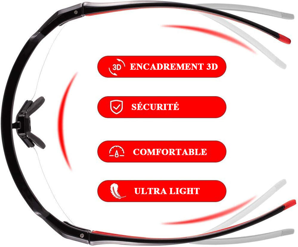 Sport Sunglasses Photochromic Zonnebril UV400 Bescherming 4/7