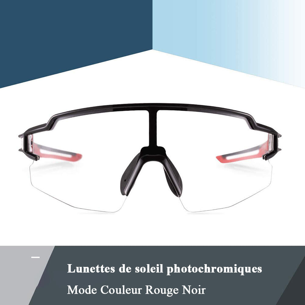 Lunette de Soleil Sport Lunette Soleil Photochromique Protection UV400