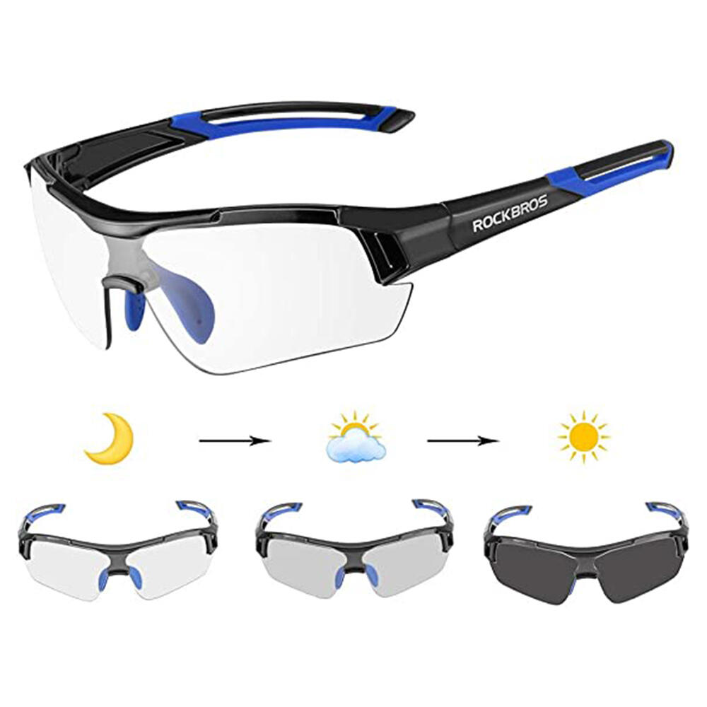Lunettes de Soleil Photochromiques Lunettes Vélo Anti-UV400 Multi-Sport 4/7