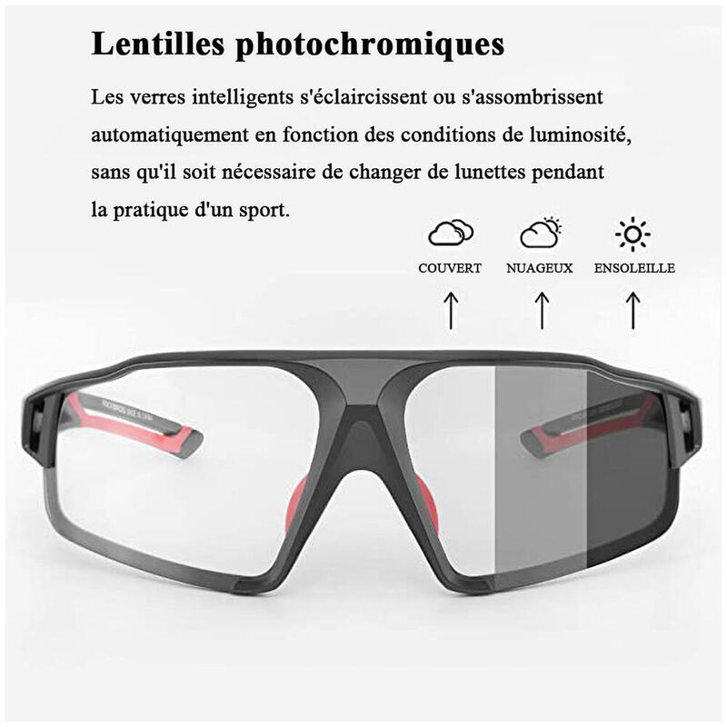 Fietsbril Photochromic Zonnebril UV-bescherming