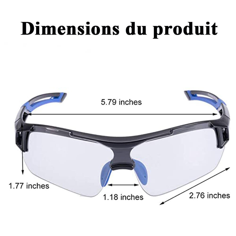 Lunettes de Soleil Photochromiques Lunettes Vélo Anti-UV400 Multi-Sport 7/7