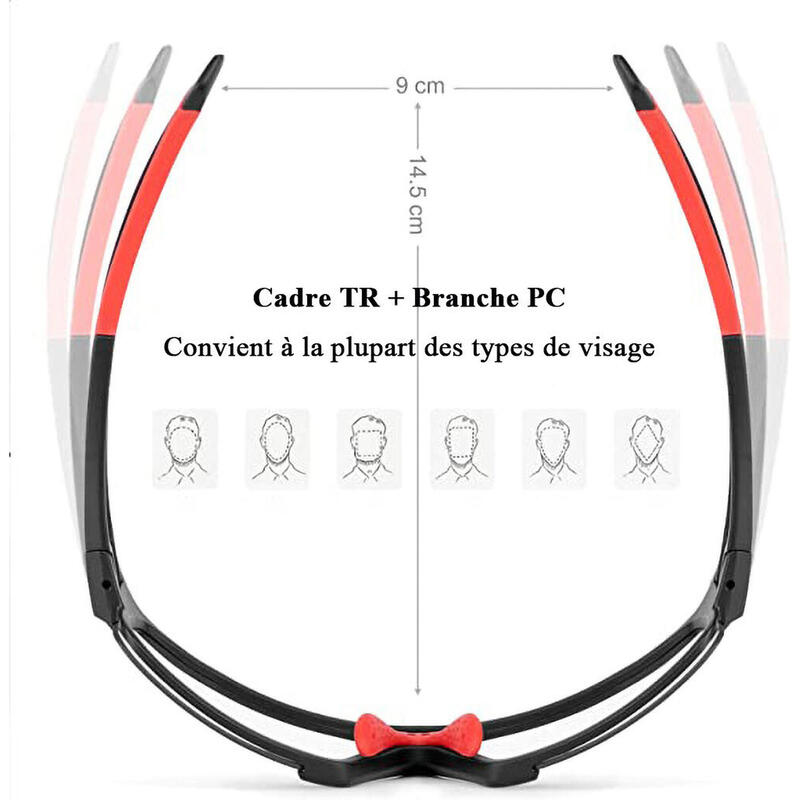 Fietsbril Photochromic Zonnebril UV-bescherming