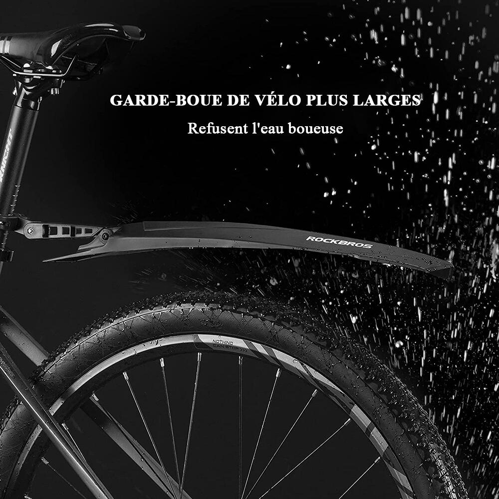 Garde-Boue Avant et Arrière Réglable Garde-boue de Vélo En Caoutchouc 2/6