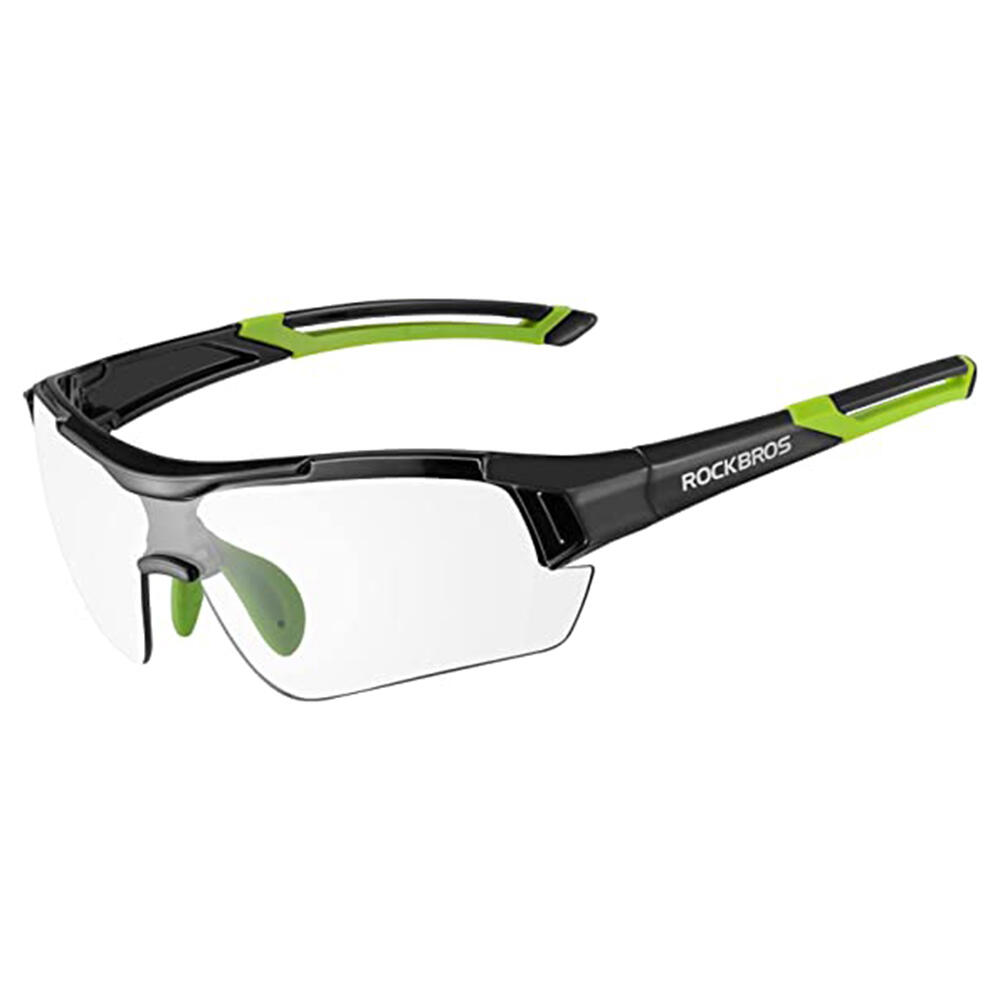 Rockbros - Lunettes De Soleil Photochromiques Lunettes Vélo Anti-uv400 Multi-sport - Lunettes De Soleil - Noir|vert - Taille Unique - Decathlon