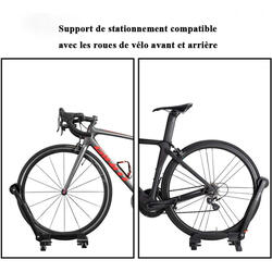 ROCKBROS Support de Velo Sol Râtelier pour 1 VTT Vélo Route Support de  Rangement Roue Pliable en Aluminium Porte Vélo pour Roue Fixé Stable 24''  26
