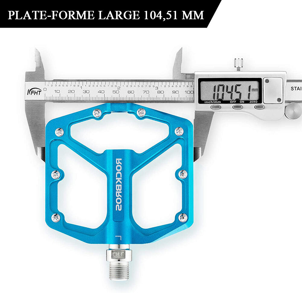 Pédale Vélo en Alliage d'aluminium Pour Vélo Bicyclette Cyclisme VTT Titane 4/7