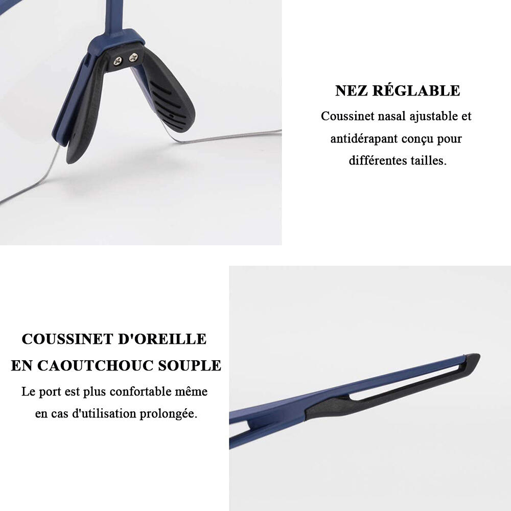 Lunette de Soleil Sport Lunette Soleil Photochromique Protection UV400 5/8
