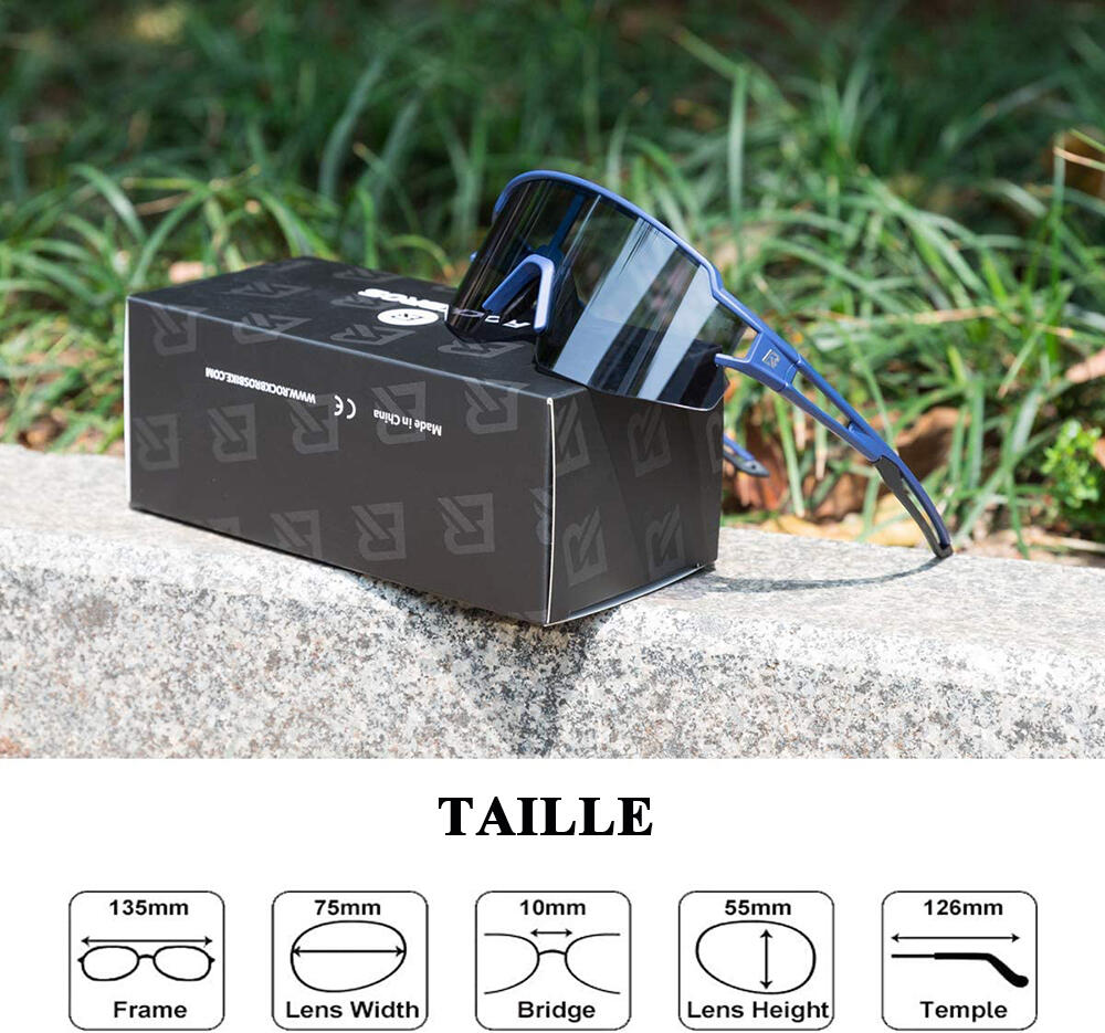 Lunette de Soleil Sport Lunette Soleil Photochromique Protection UV400 6/8