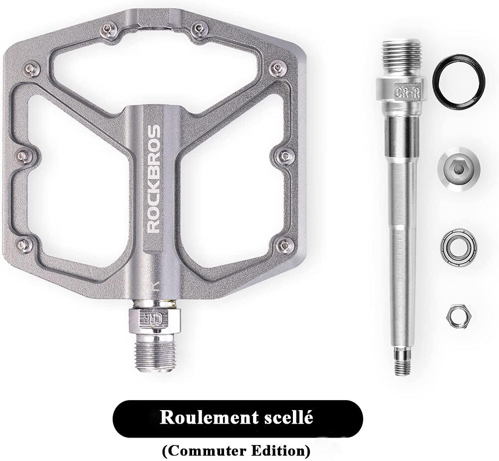 Pédale Vélo en Alliage d'aluminium Pour Vélo Bicyclette Cyclisme VTT Titane 3/7